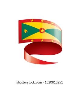 Grenada flag, vector illustration on a white background