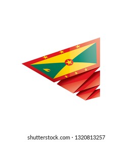 Grenada flag, vector illustration on a white background