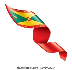 Grenada flag, vector illustration on a white background
