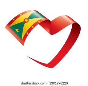 Grenada flag, vector illustration on a white background