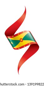Grenada flag, vector illustration on a white background