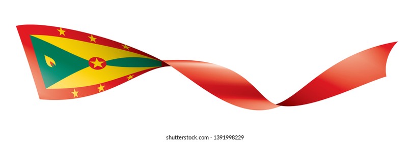 Grenada flag, vector illustration on a white background