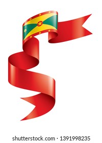 Grenada flag, vector illustration on a white background