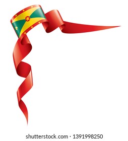 Grenada flag, vector illustration on a white background