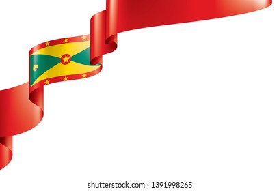 Grenada flag, vector illustration on a white background