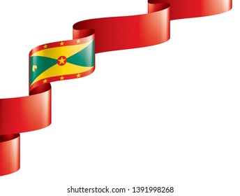 Grenada flag, vector illustration on a white background