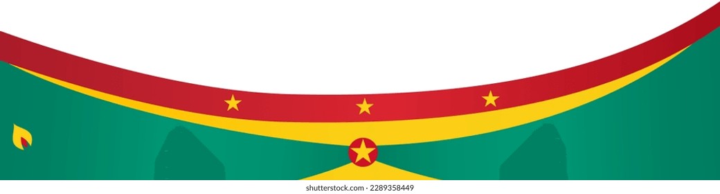 Onda de bandera de Granada aislada en png o fondo transparente