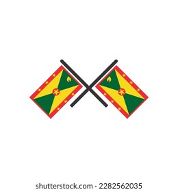 Grenada flags icon set, Grenada independence day icon set vector sign symbol