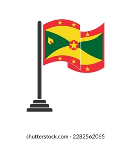 Grenada flags icon set, Grenada independence day icon set vector sign symbol