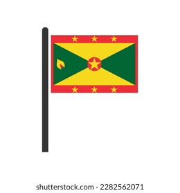 Grenada flags icon set, Grenada independence day icon set vector sign symbol