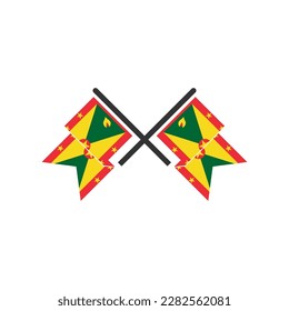 Grenada flags icon set, Grenada independence day icon set vector sign symbol