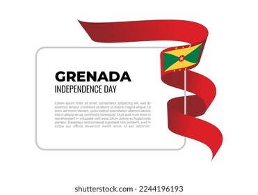 Grenada independence day background celebrated on february 7