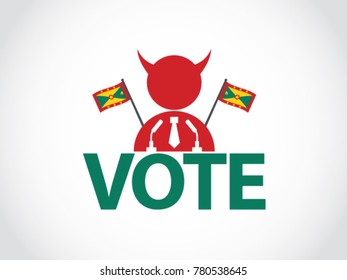 Grenada Podium Evil Politician Speech Election