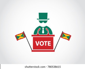 Grenada Podium Mafia Speech Poll