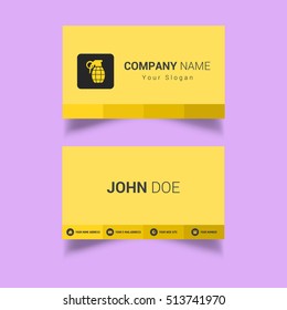 grenade business card template