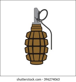 Grenade - color illustration. No effect.