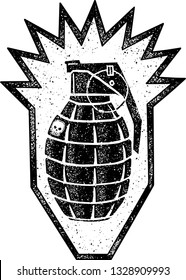 Grenade - Danger vector design illustration