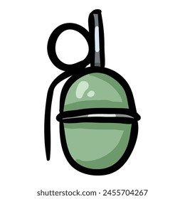 Grenade Hand Drawn Doodle Icon