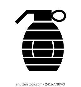 Grenade icon. Bomb symbol. Vector illustration
