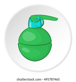 Grenade icon. Cartoon illustration of grenade vector icon for web
