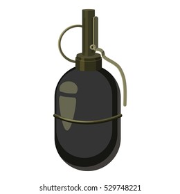 Grenade icon. Cartoon illustration of grenade vector icon for web