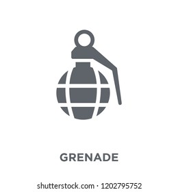 Grenade icon. Grenade design concept from Army collection. Simple element vector illustration on white background.