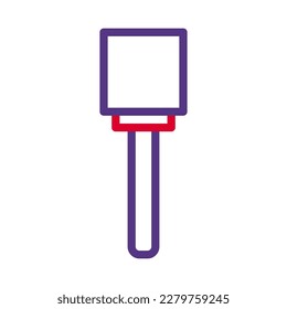icono de granada estilo duocolor color púrpura rojo ilustración militar vector elemento ejército y símbolo perfecto. Signo de icono de la colección moderna para la web.