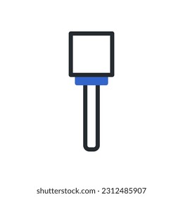 Icono de granada duotone color gris azul elemento militar vector ejército y símbolo perfecto.