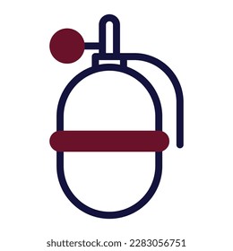 Granatsymbol duotone maroon marovy Militär Illustration Vektorarheerelement und Symbol perfekt. Symbol aus der modernen Kollektion für Web.