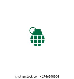 Grenade icon in flat illustration design 