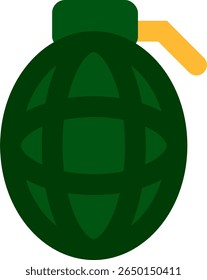 Diseño de estilo plano de icono de granada
