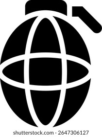 Diseño de estilo de glifo de icono de granada