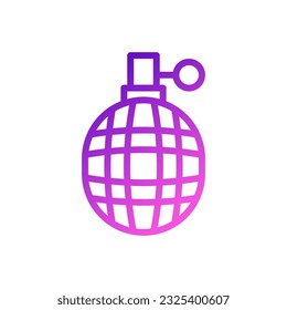 Grenade icon gradient purple pink colour military vector army element and symbol perfect.