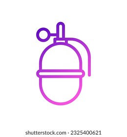Grenade icon gradient purple pink colour military vector army element and symbol perfect.