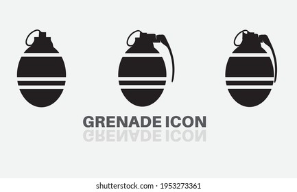 Grenade icon , hand bomb , war