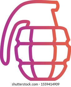 Grenade icon isolated on background
