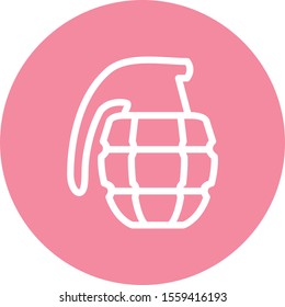 Grenade icon isolated on background

