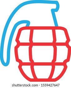 Grenade icon isolated on background
