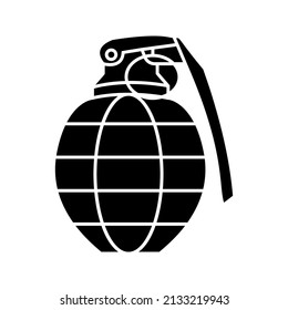 Grenade icon, isolated on white vector color editable