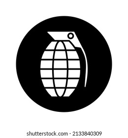 Grenade icon, isolated on white vector color editable