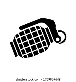 icono de granada o logotipo símbolo de signo aislado ilustración vectorial - iconos vectoriales de estilo negro de alta calidad
