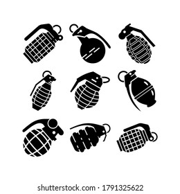 grenade icon or logo isolated sign symbol vector illustration - Collection of high quality black style vector icons
