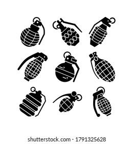 grenade icon or logo isolated sign symbol vector illustration - Collection of high quality black style vector icons
