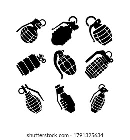 grenade icon or logo isolated sign symbol vector illustration - Collection of high quality black style vector icons
