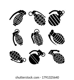 Granadensymbol oder Logo einzeln auf Zeichen, Vektorgrafik - Kollektion von hochwertigen Vektorsymbol in schwarzem Stil
