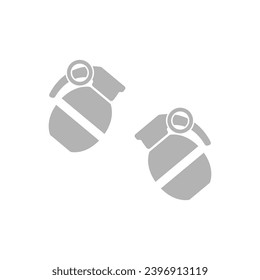 grenade icon on a white background, vector illustration