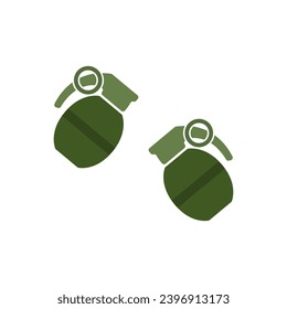 grenade icon on a white background, vector illustration