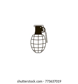 grenade icon. sign design