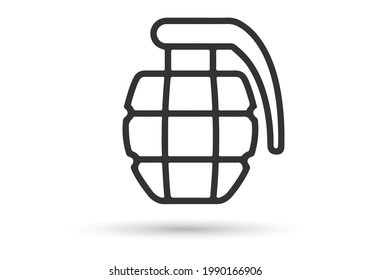 Grenade-Symbol, Vektorsymbol, Symbol, Logo-Illustration für Web und Mobile
