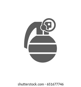 Grenade icon in trendy flat style isolated on white background. Symbol for your web site design, logo, app, UI. Vector illustration, EPS